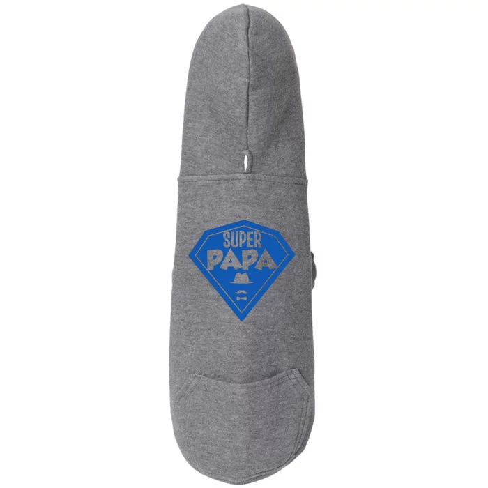 Super Dad Fathers Day Doggie 3-End Fleece Hoodie