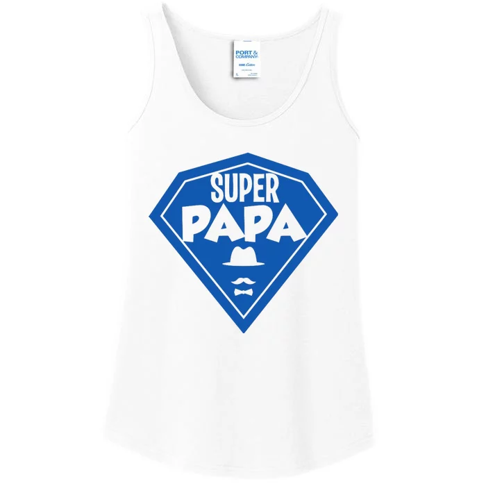 Super Dad Fathers Day Ladies Essential Tank