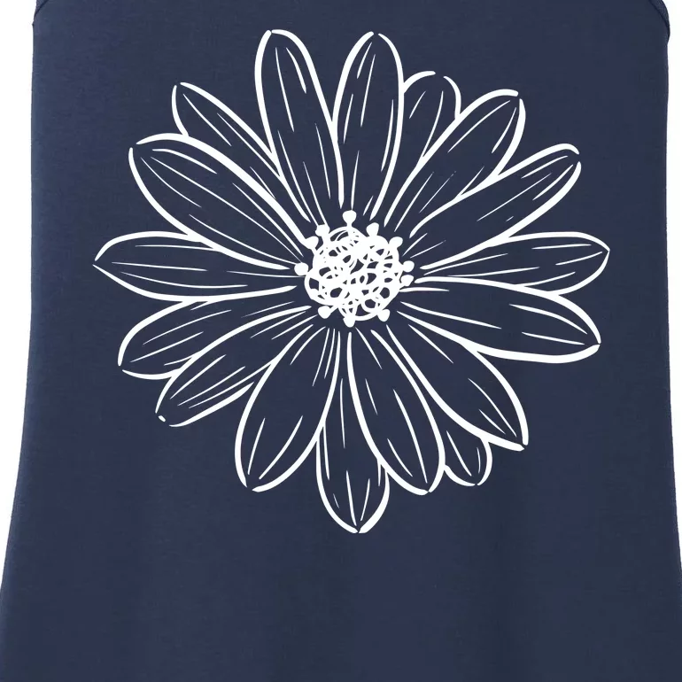 Spring Daisy Floral Ladies Essential Tank