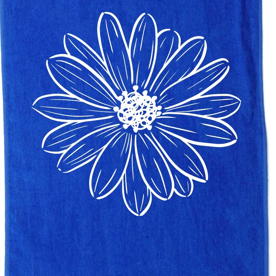 Spring Daisy Floral Platinum Collection Golf Towel