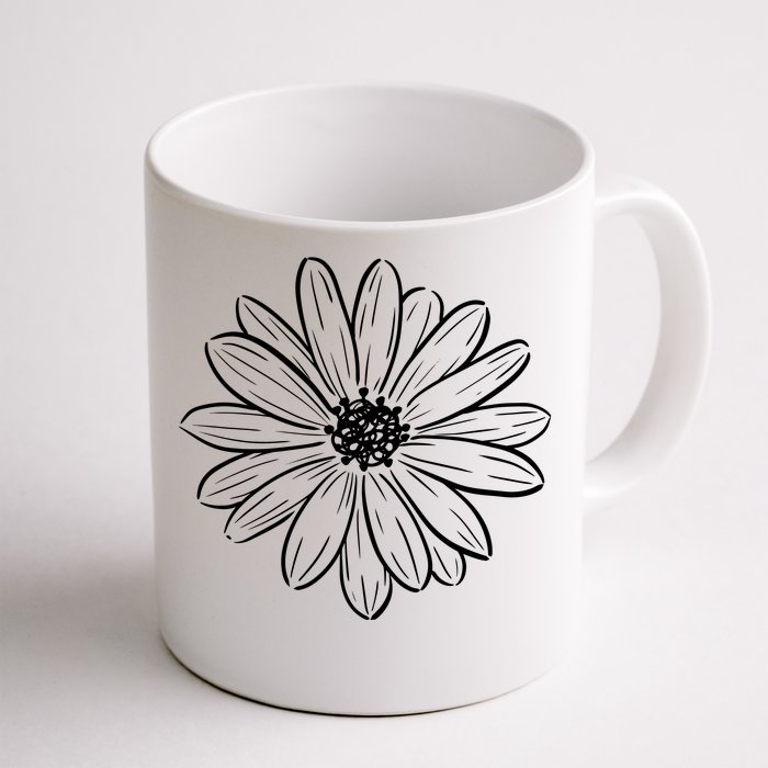 Spring Daisy Floral Front & Back Coffee Mug