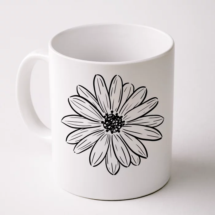 Spring Daisy Floral Front & Back Coffee Mug