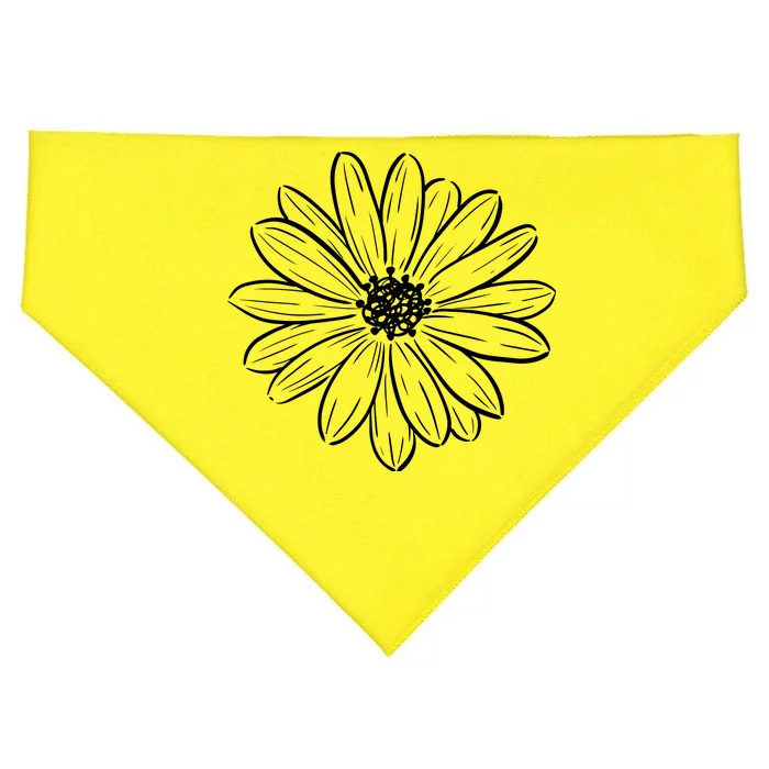 Spring Daisy Floral USA-Made Doggie Bandana