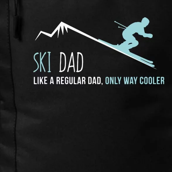 Ski Dad Funny Cute Winter Skiing Gift Daily Commute Backpack