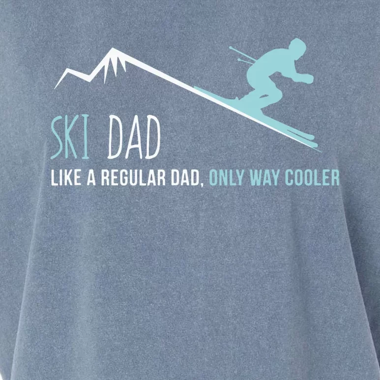 Ski Dad Funny Cute Winter Skiing Gift Garment-Dyed Women's Muscle Tee