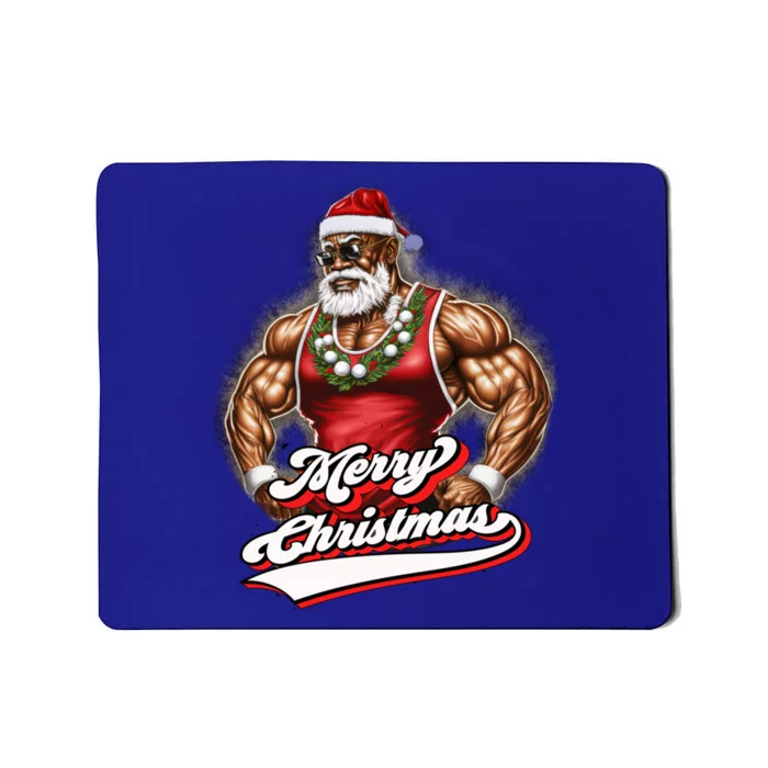 Santa Deadlift Fitness Christmas Funny Gym Christmas Cute Gift Mousepad