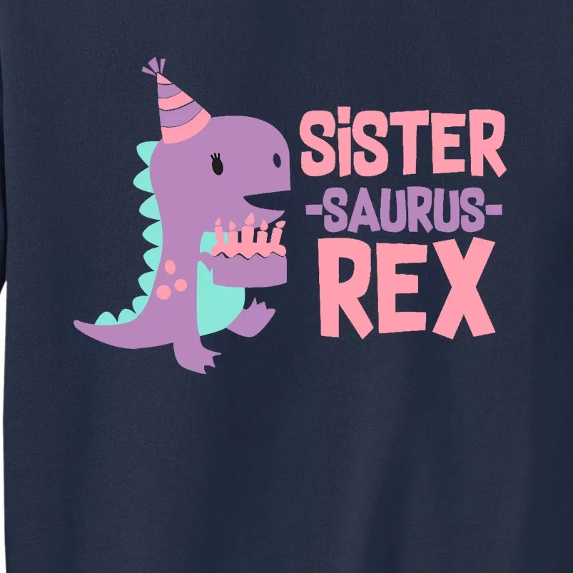 Sister Dinosaur Family Matching Dino Birthday Girl Party Sweatshirt