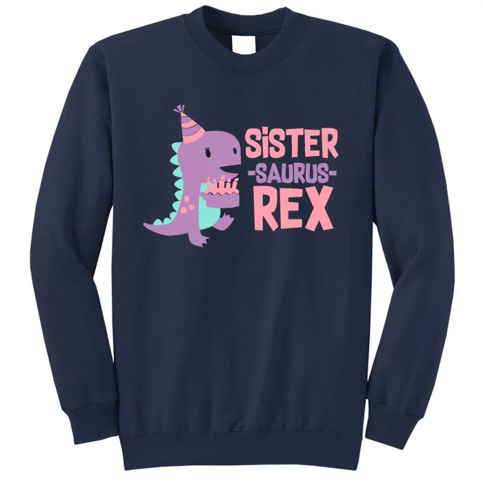 Sister Dinosaur Family Matching Dino Birthday Girl Party Sweatshirt