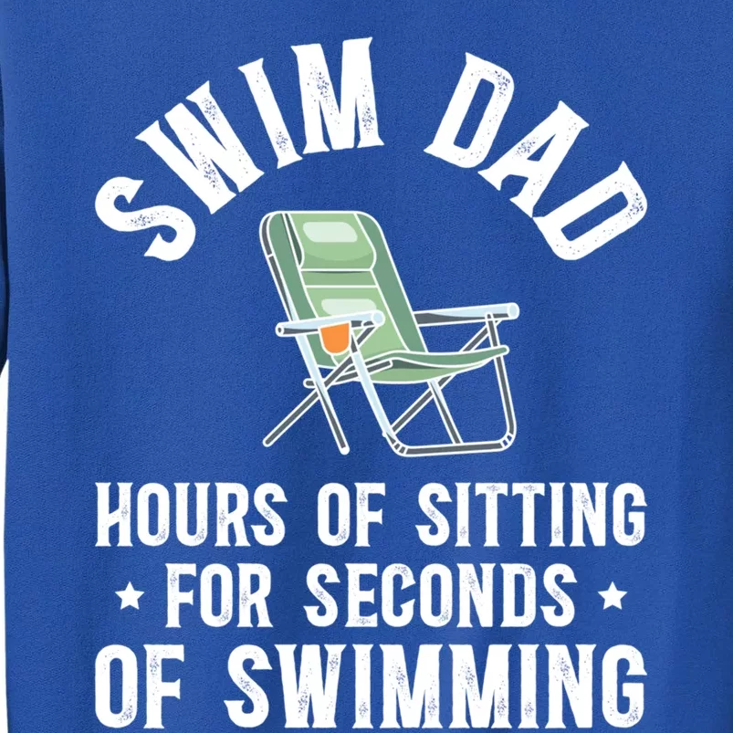 Swim Dad Funny Swimming Dad Of A Swimmer Father Cool Gift Sweatshirt