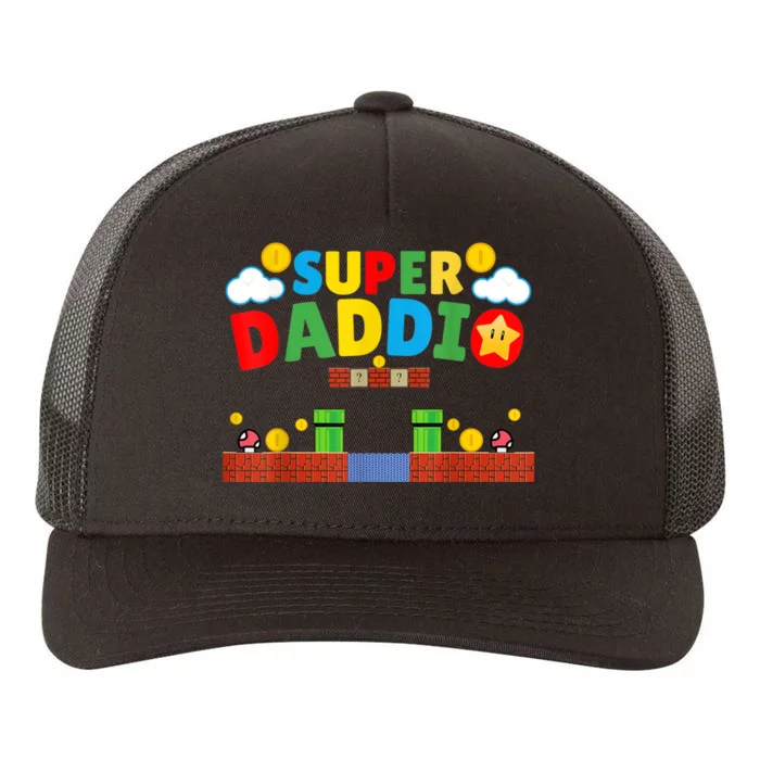 Super Dad Father's Day Gamer Daddy Super Daddio Yupoong Adult 5-Panel Trucker Hat