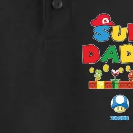 Super Daddio Father's Day Gamer Daddy Dry Zone Grid Performance Polo