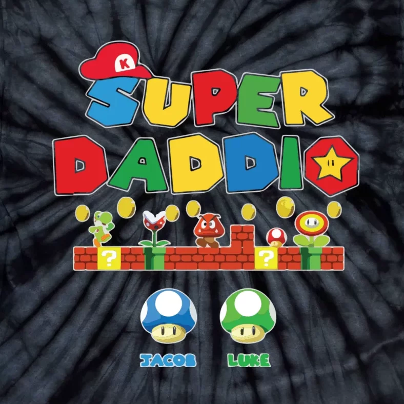 Super Daddio Father's Day Gamer Daddy Tie-Dye T-Shirt