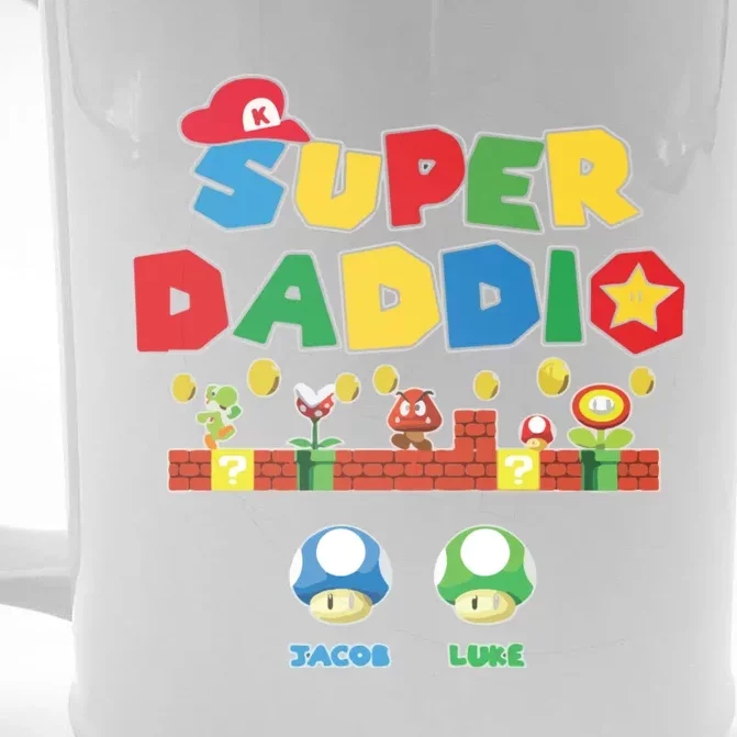 Super Daddio Father's Day Gamer Daddy Front & Back Beer Stein