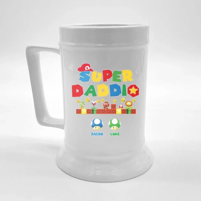 Super Daddio Father's Day Gamer Daddy Front & Back Beer Stein