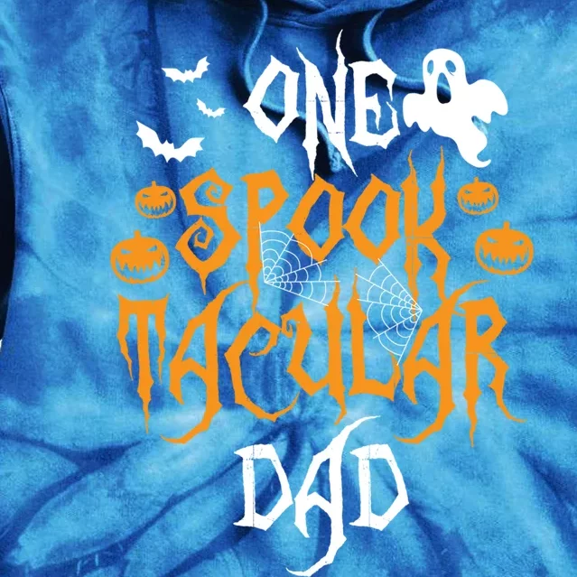 Spooktacular Dad Father Matching Family Halloween Gift Tie Dye Hoodie