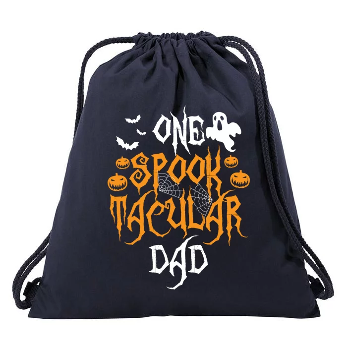 Spooktacular Dad Father Matching Family Halloween Gift Drawstring Bag