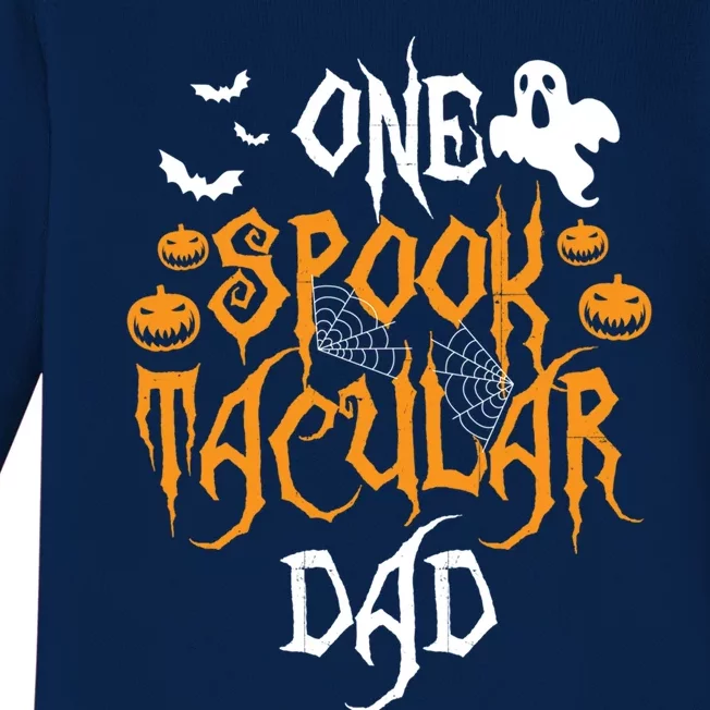 Spooktacular Dad Father Matching Family Halloween Gift Baby Long Sleeve Bodysuit