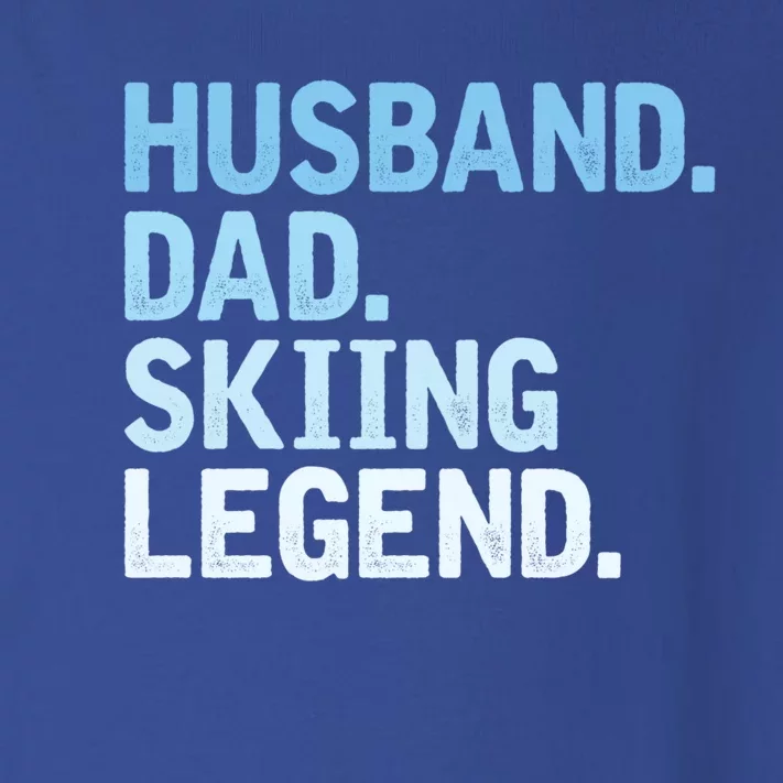 Skiing Dad Funny Husband Dad Skiing Legend Fathers Day Gift Toddler Long Sleeve Shirt