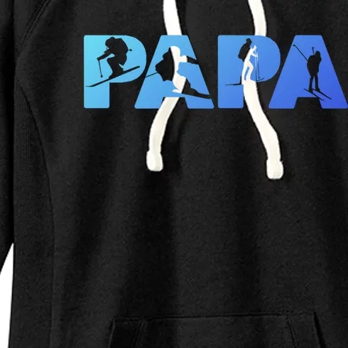 Skiing Dad Funny Gift Skiing Husband Funny Gift Meaningful Gift Women's Fleece Hoodie