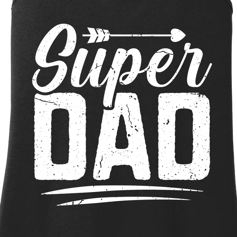 Super Dad FatherS Day Graphic Ladies Essential Tank