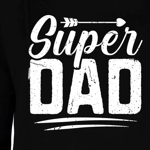 Super Dad FatherS Day Graphic Womens Funnel Neck Pullover Hood