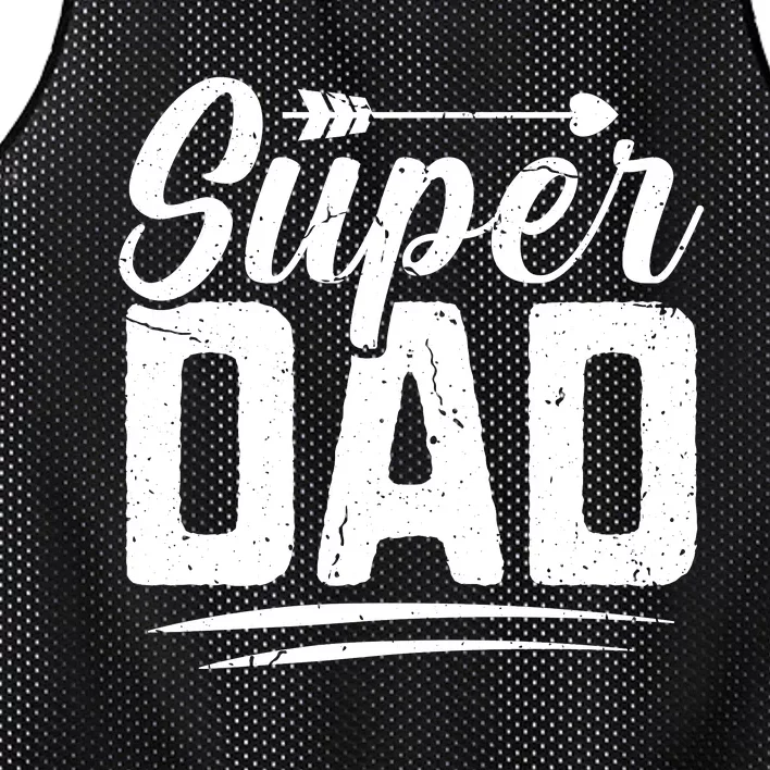 Super Dad FatherS Day Graphic Mesh Reversible Basketball Jersey Tank