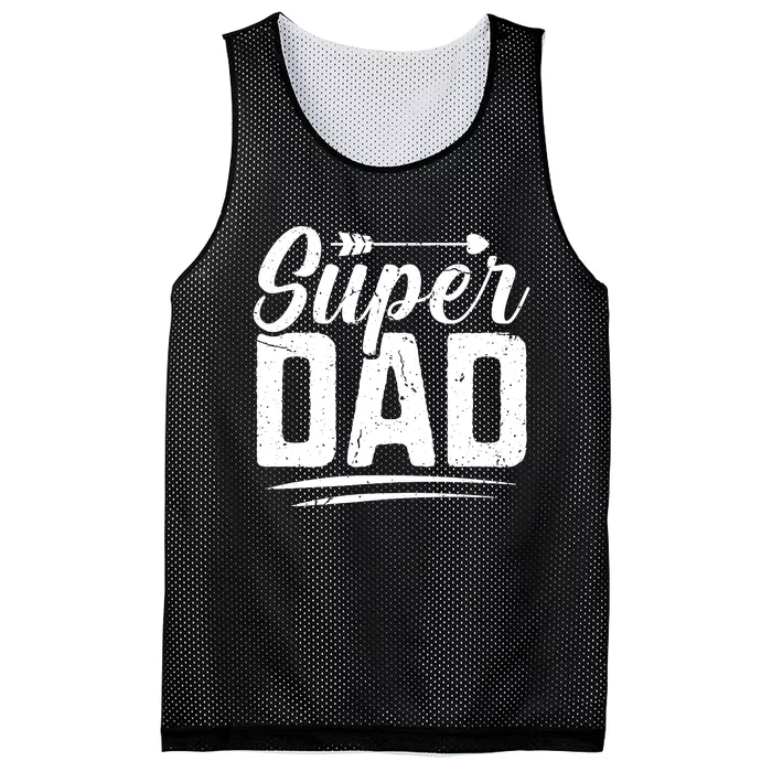 Super Dad FatherS Day Graphic Mesh Reversible Basketball Jersey Tank