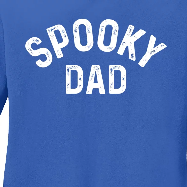 Spooky Dad Family Matching Halloween Father Daddy Costume Gift Ladies Long Sleeve Shirt