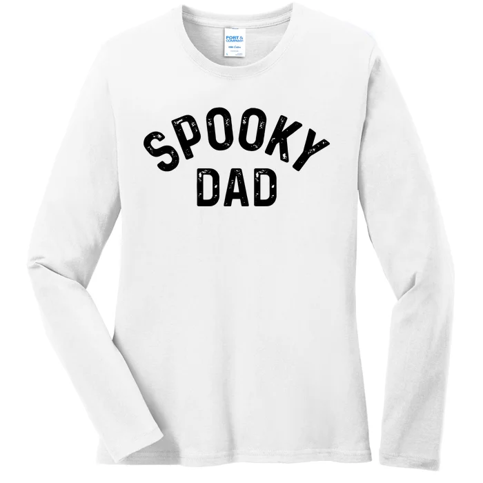 Spooky Dad Family Matching Halloween Father Daddy Costume Ladies Long Sleeve Shirt