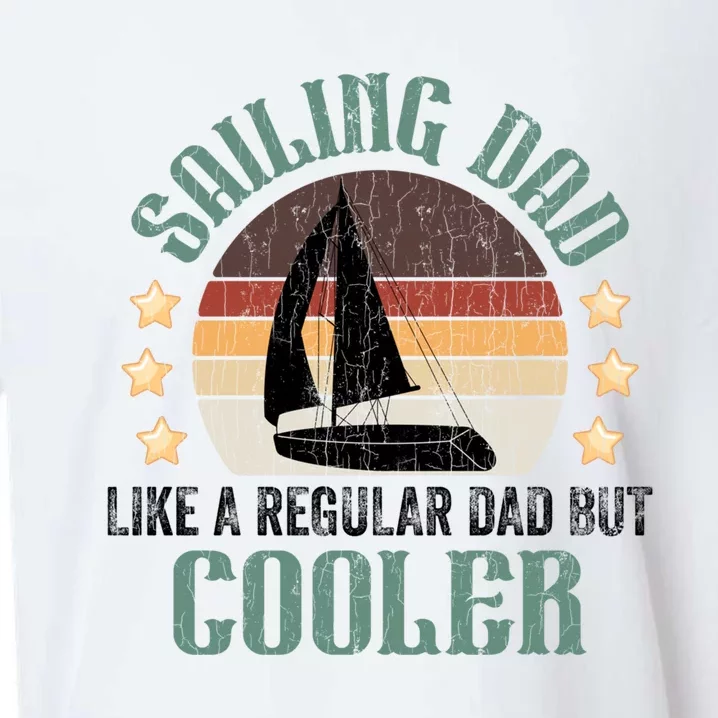 Sailing Dad Funny Sailor Sailboat Yacht Boat Graphic Great Gift Sueded Cloud Jersey T-Shirt