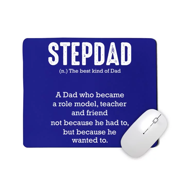 Stepdad Definition Family Parental Bonus Dad Proud Daddy Gift Mousepad