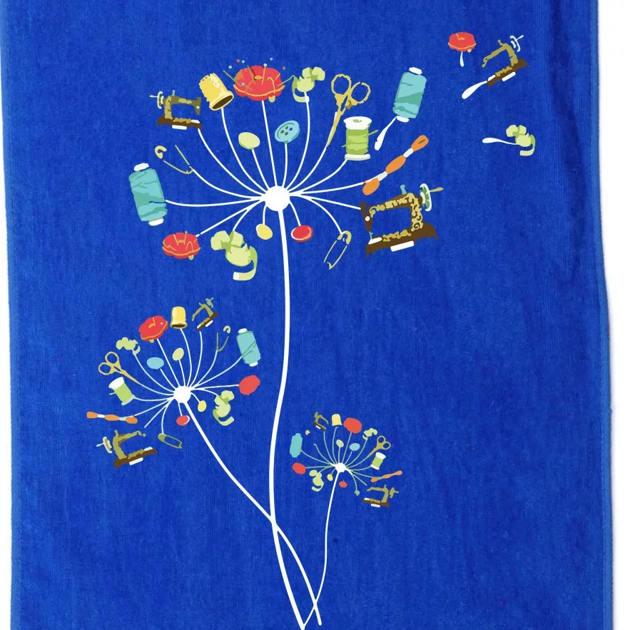 Sewing Dandelion Flowers Quilting Platinum Collection Golf Towel