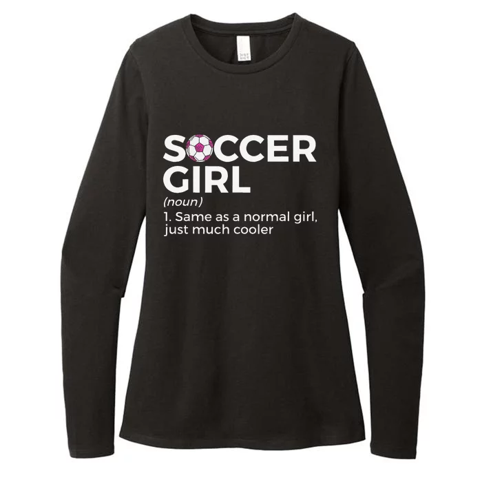 Soccer  Definition funny player soccer coach Womens CVC Long Sleeve Shirt