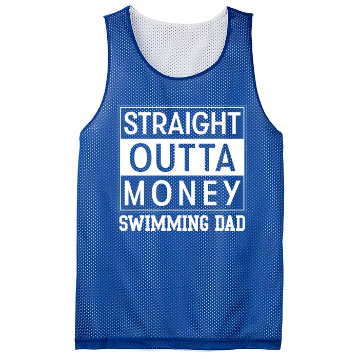 Swimming Dad Funny Fathers Day Swimmer Saying Gift Mesh Reversible Basketball Jersey Tank