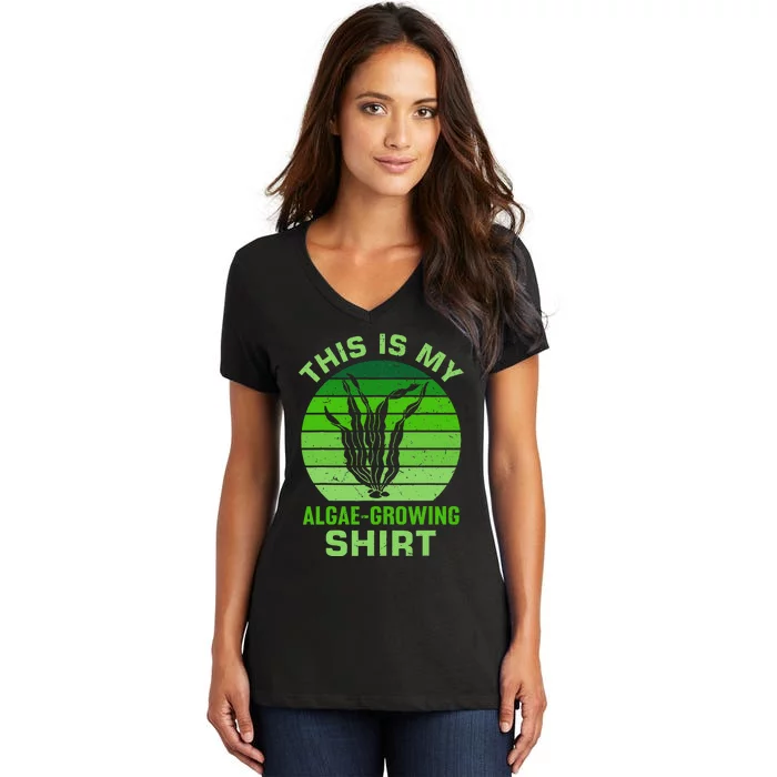 Seaweed Design For Algae Lovers Women's V-Neck T-Shirt