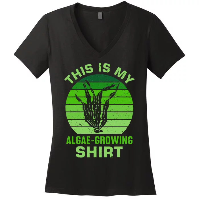 Seaweed Design For Algae Lovers Women's V-Neck T-Shirt