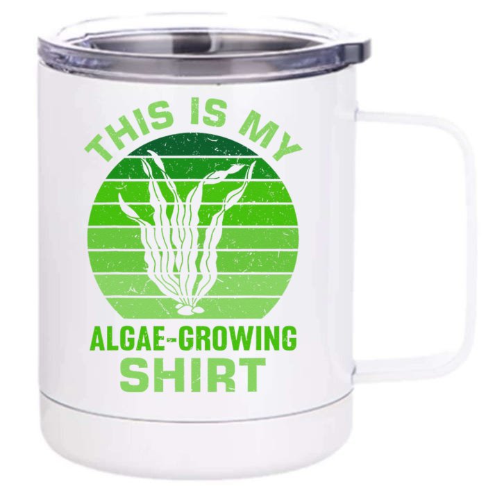 Seaweed Design For Algae Lovers Front & Back 12oz Stainless Steel Tumbler Cup