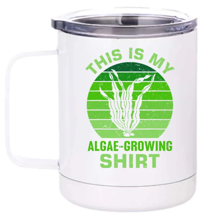 Seaweed Design For Algae Lovers Front & Back 12oz Stainless Steel Tumbler Cup