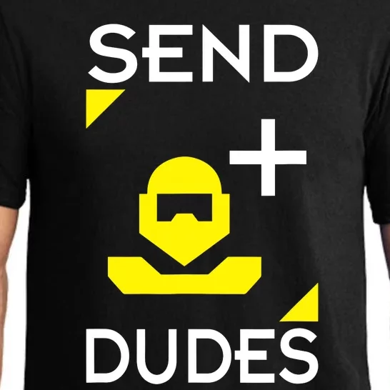 Send Dudes Funny Gamer Meme Pajama Set