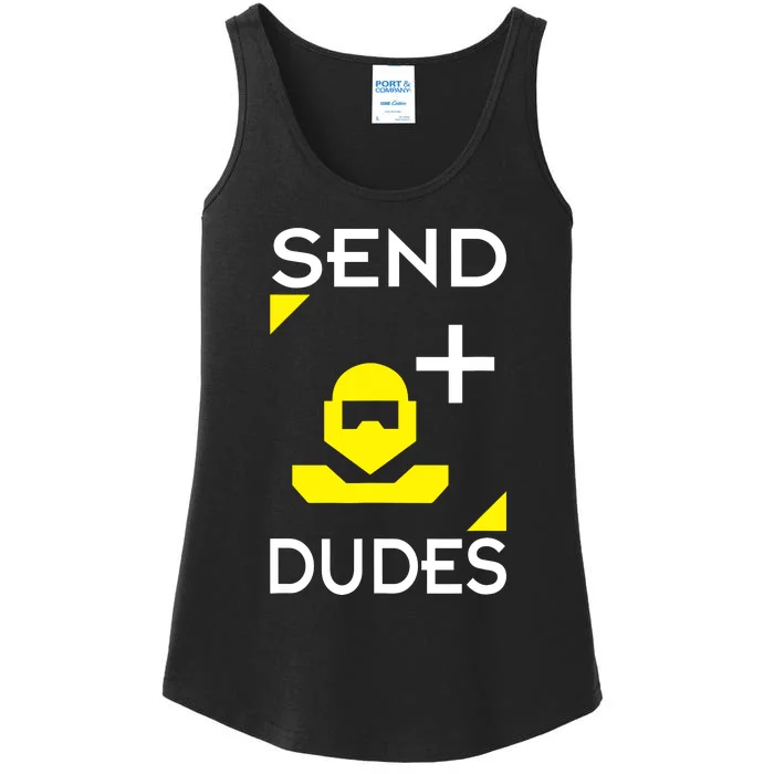 Send Dudes Funny Gamer Meme Ladies Essential Tank