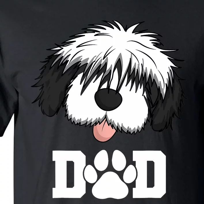 Sheepadoodle Dad Father Gift Idea for Father's Day Tall T-Shirt