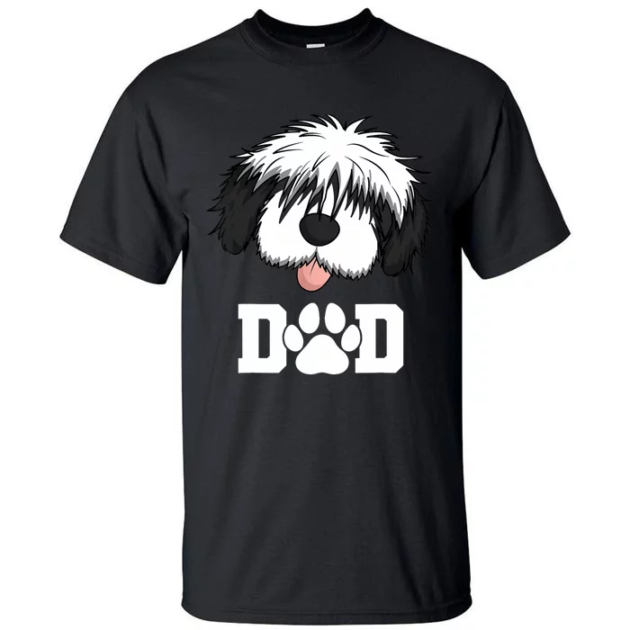 Sheepadoodle Dad Father Gift Idea for Father's Day Tall T-Shirt