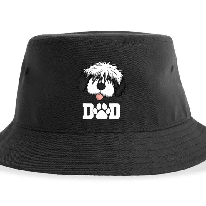 Sheepadoodle Dad Father Gift Idea for Father's Day Sustainable Bucket Hat