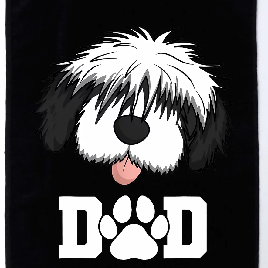 Sheepadoodle Dad Father Gift Idea for Father's Day Platinum Collection Golf Towel