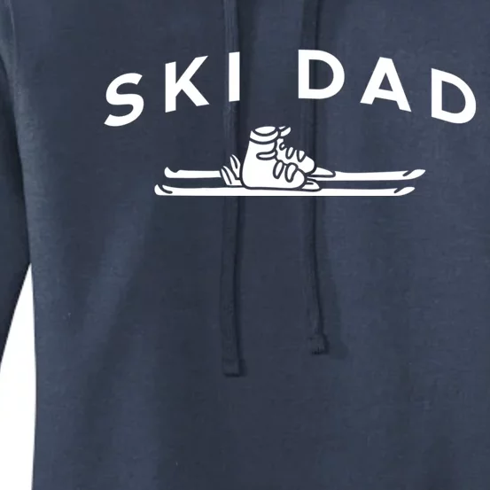 Ski Dad Father Skiing Skier Gift Women's Pullover Hoodie