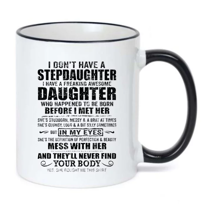 Step Dad Fathers Day Bonus Dad Gift From Wife Son Daughter Black Color Changing Mug