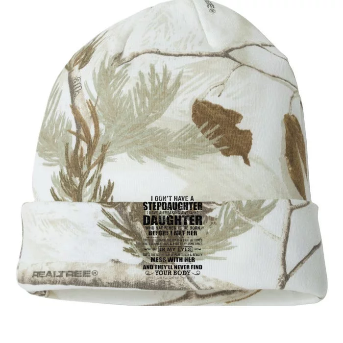 Step Dad Fathers Day Bonus Dad Gift From Wife Son Daughter Kati - 12in Camo Beanie