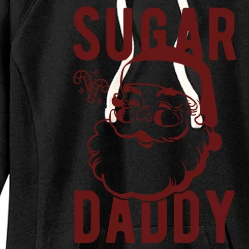 Sugar Daddy Funny Santa Christmas Women's Fleece Hoodie