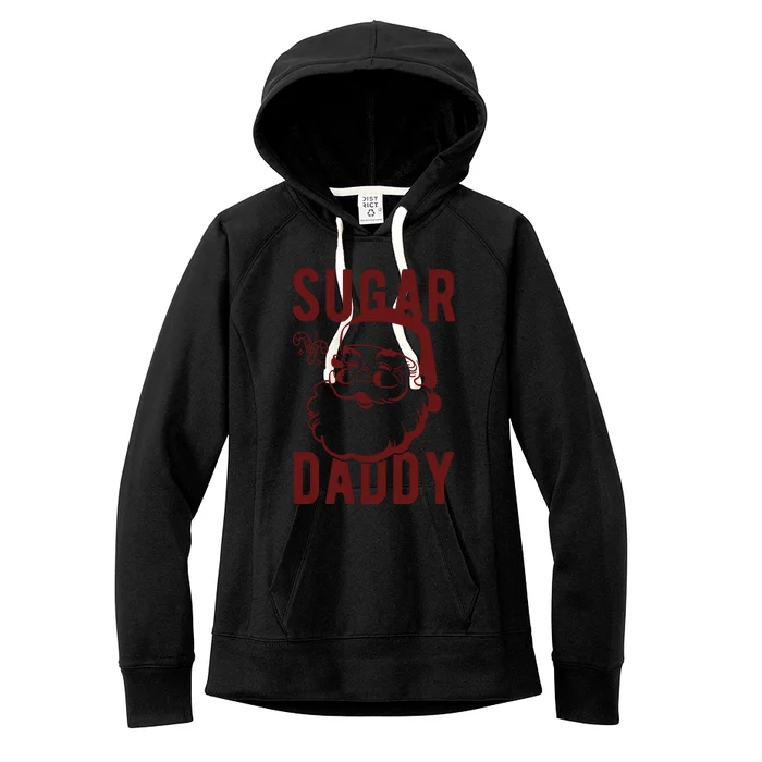 Sugar Daddy Funny Santa Christmas Women's Fleece Hoodie