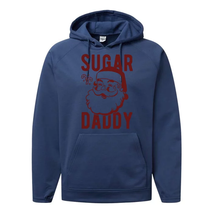 Sugar Daddy Funny Santa Christmas Performance Fleece Hoodie